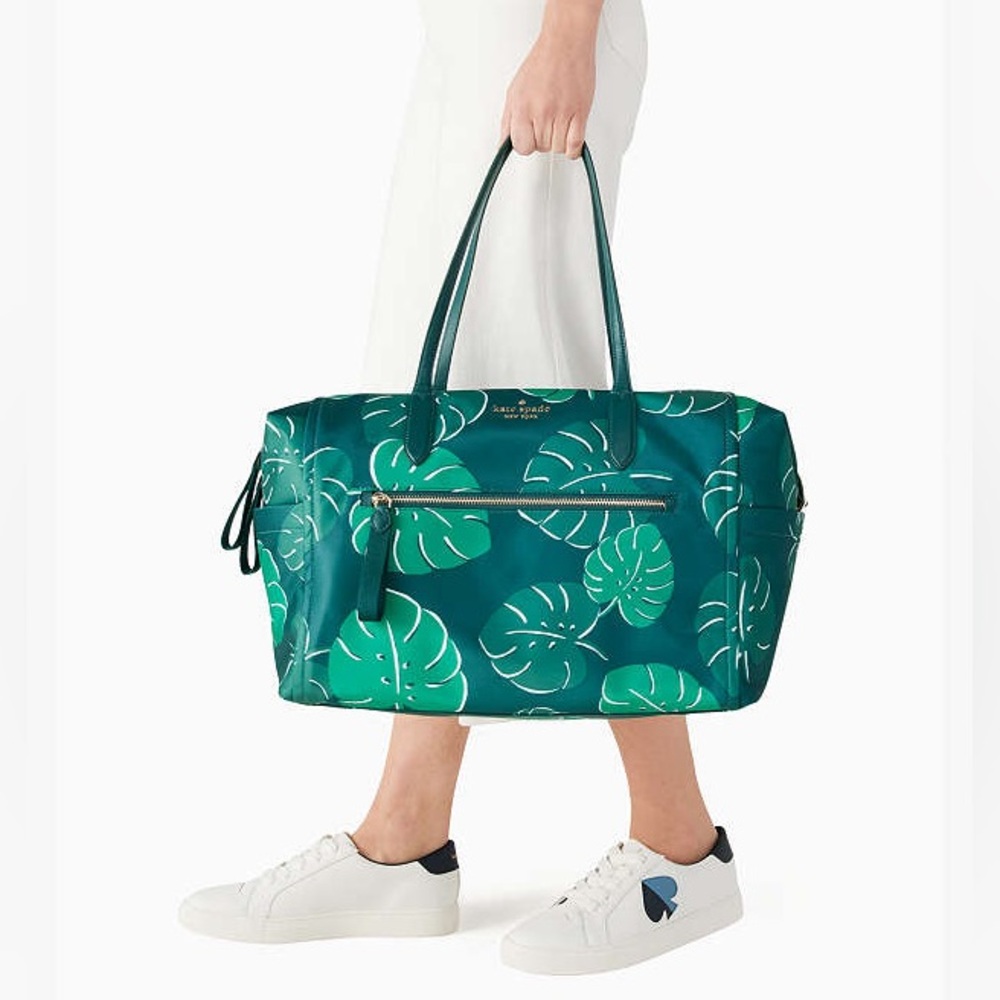 Kate Spade Chelsea Monstera Leaves Weekender